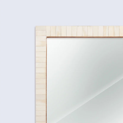 Classic White Mirror Bone Inlay Collection - 11 x 14 inches